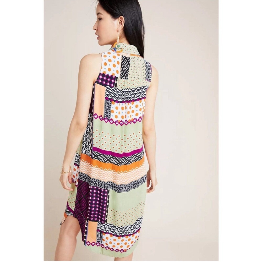 Anthropologie Patchwork Print Everyday Shirt Dress - image 4